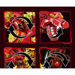 KAZI GBL BOZHI KY8150 FlameDragon Xếp hình lắp ráp ghép mô hình Thiết bị cơ khí Hỏa Long