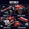 No license A012 Xếp hình lắp ráp ghép mô hình Người chơi cơ khí: Đua xe công thức 1 1:8