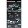 minGDi LEIBAO K2262 Vintage Car HOR-853 Xếp hình lắp ráp ghép mô hình Xe cổ Horch 853