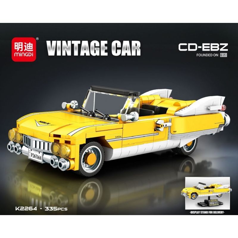 minGDi LEIBAO K2264 Vintage Car CD-EBZ Xếp hình lắp ráp ghép mô hình Xe cổ điển CD-EBZ