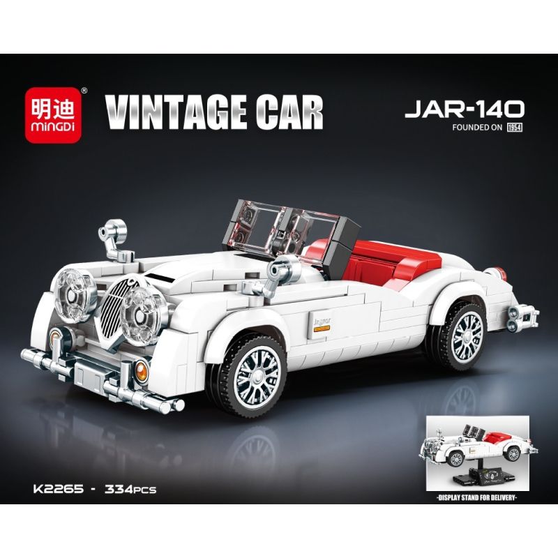 minGDi LEIBAO K2265 Vintage Car JAR-140 Xếp hình lắp ráp ghép mô hình Xe hơi cổ điển JAR-140