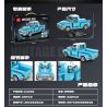 minGDi LEIBAO K2266 Vintage Car FD-F-1 Xếp hình lắp ráp ghép mô hình Xe bán tải Ford F-1