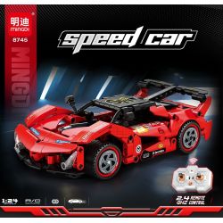 minGDi LEIBAO 8745 Xếp hình lắp ráp ghép mô hình Xe đua điều khiển từ xa 1:24