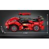 minGDi LEIBAO 8745 Xếp hình lắp ráp ghép mô hình Xe đua điều khiển từ xa 1:24