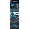 minGDi LEIBAO 8746 Xếp hình lắp ráp ghép mô hình Xe đua điều khiển từ xa 1:24