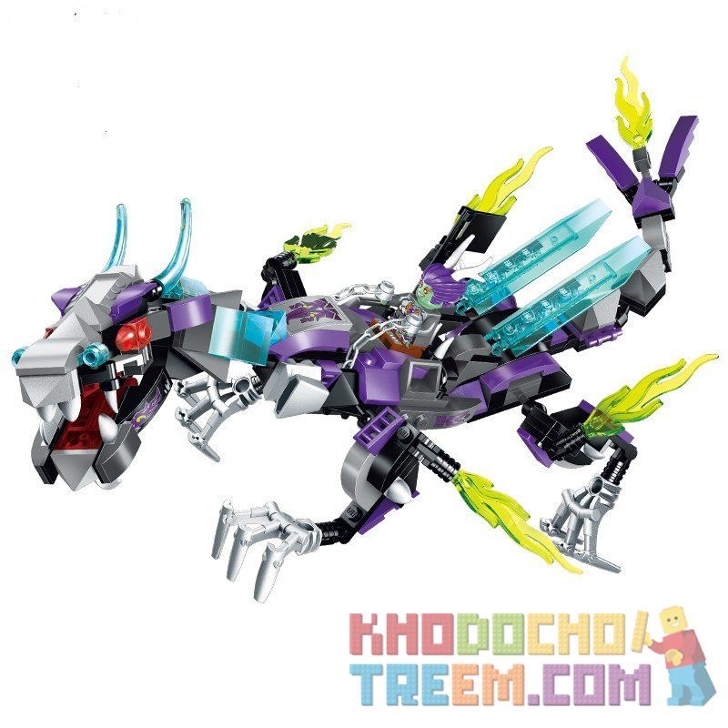 Enlighten 2211 Qman 2211 non  ĐẠI CHIẾN RỒNG bộ đồ chơi xếp lắp ráp ghép mô hình Creation Of The Gods NEZHA CONQUERS THE DRAGON Phong Thần 338 khối