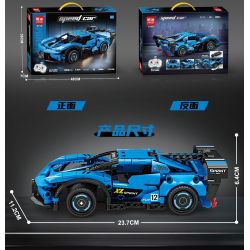 minGDi LEIBAO 8746 Xếp hình lắp ráp ghép mô hình Xe đua điều khiển từ xa 1:24