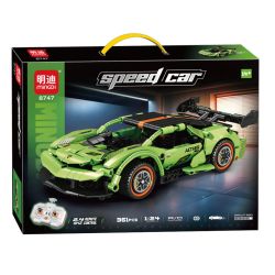 minGDi LEIBAO 8747 Xếp hình lắp ráp ghép mô hình Xe đua điều khiển từ xa 1:24