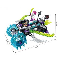 Enlighten 2212 Qman 2212 non  XE LƯỠI ĐAO bộ đồ chơi xếp lắp ráp ghép mô hình Creation Of The Gods DEMON BLADE TRUCK Phong Thần 314 khối