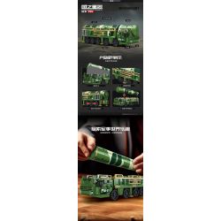 minGDi LEIBAO K3119 Xếp hình lắp ráp ghép mô hình Vũ khí quan trọng nhất của đất nước: Xe tên lửa DX-07