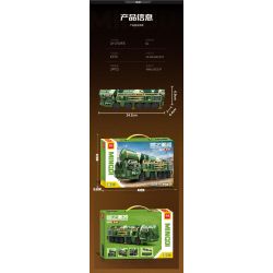minGDi LEIBAO K3119 Xếp hình lắp ráp ghép mô hình Vũ khí quan trọng nhất của đất nước: Xe tên lửa DX-07