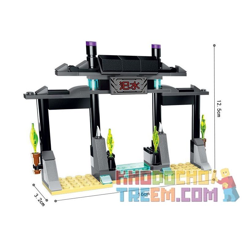 Enlighten 2212 Qman 2212 non  XE LƯỠI ĐAO bộ đồ chơi xếp lắp ráp ghép mô hình Creation Of The Gods DEMON BLADE TRUCK Phong Thần 314 khối