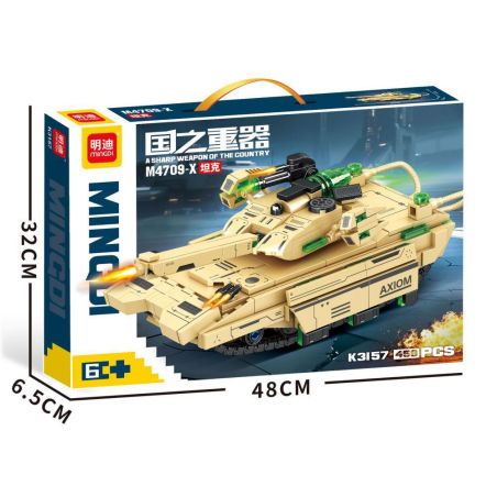 minGDi LEIBAO K3157 Xếp hình lắp ráp ghép mô hình Vũ khí quan trọng nhất của đất nước: xe tăng M4709-x
