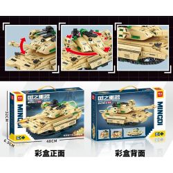 minGDi LEIBAO K3157 Xếp hình lắp ráp ghép mô hình Vũ khí quan trọng nhất của đất nước: xe tăng M4709-x