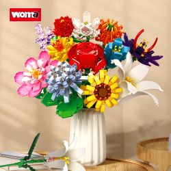 WOMA 11053 Xếp hình lắp ráp ghép mô hình bó hoa vĩnh cửu