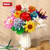WOMA 11053 Xếp hình lắp ráp ghép mô hình bó hoa vĩnh cửu