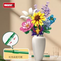 WOMA 11053 Xếp hình lắp ráp ghép mô hình bó hoa vĩnh cửu
