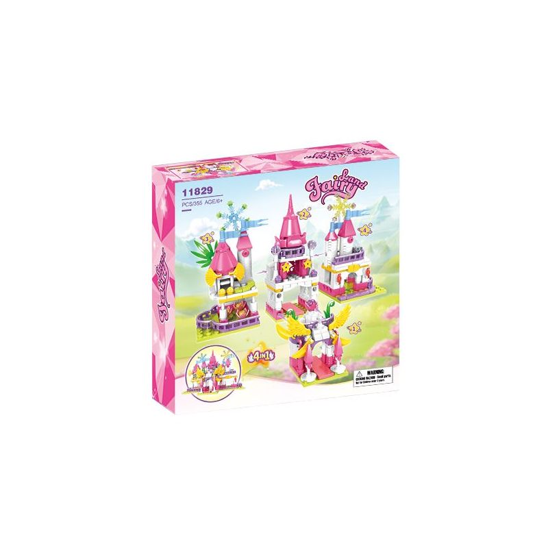 WOMA 11829 Fairy Land：Blossomspire Castle Xếp hình lắp ráp ghép mô hình Thành Phố Trong Mơ: Lâu Đài Tháp Hoa