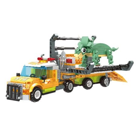 WOMA 19041 Dinosaur Xếp hình lắp ráp ghép mô hình vận chuyển khủng long