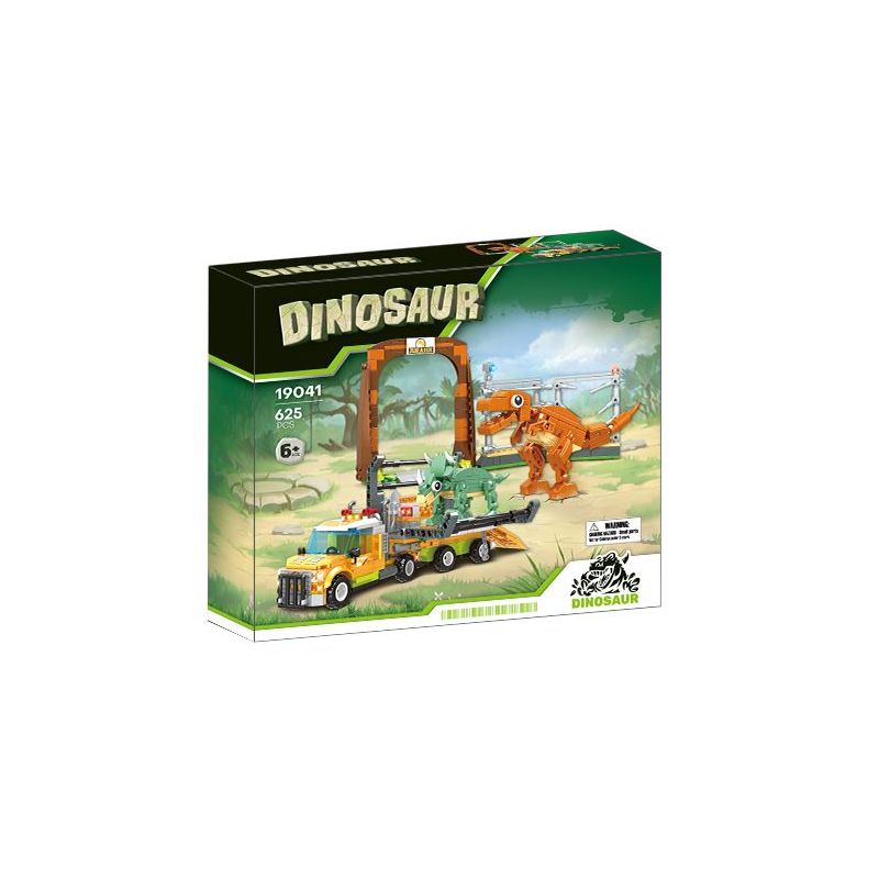 WOMA 19041 Dinosaur Xếp hình lắp ráp ghép mô hình vận chuyển khủng long