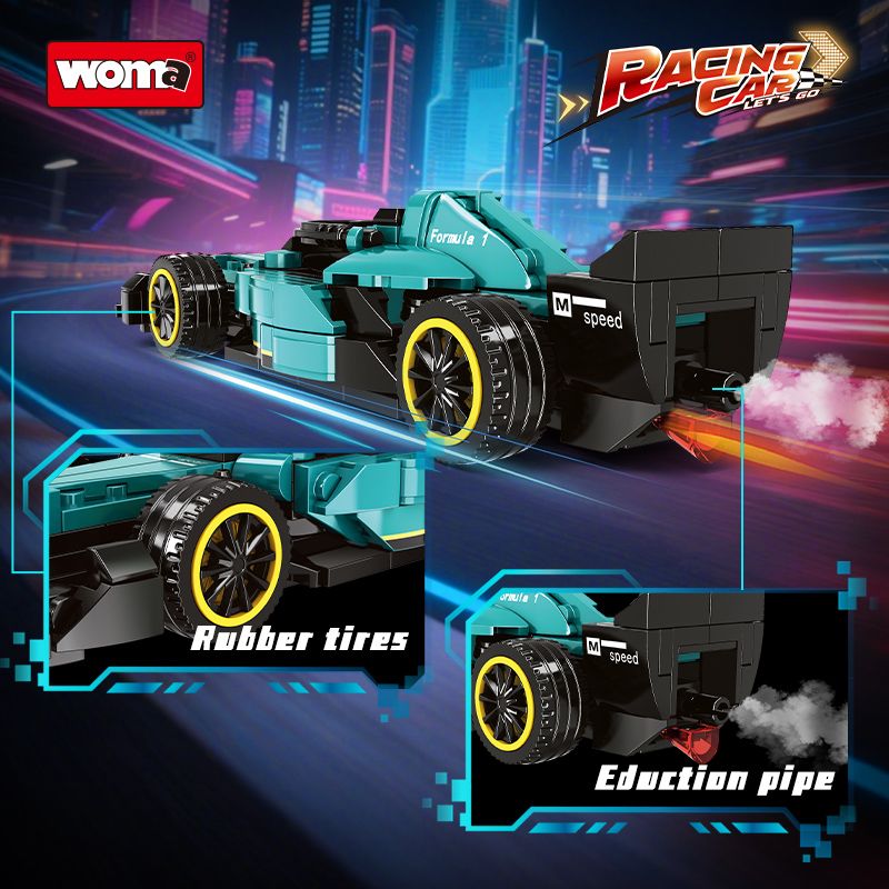 WOMA 11122 Xếp hình lắp ráp ghép mô hình cuộc đua