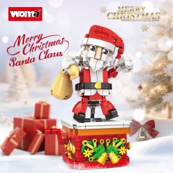 WOMA 11148 Swing Santa Claus Xếp hình lắp ráp ghép mô hình Ông già Noel