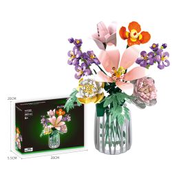 WOMA 11120 FLOWER CLUSTERS Xếp hình lắp ráp ghép mô hình bó hoa