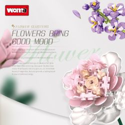 WOMA 11120 FLOWER CLUSTERS Xếp hình lắp ráp ghép mô hình bó hoa