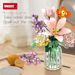 WOMA 11120 FLOWER CLUSTERS Xếp hình lắp ráp ghép mô hình bó hoa