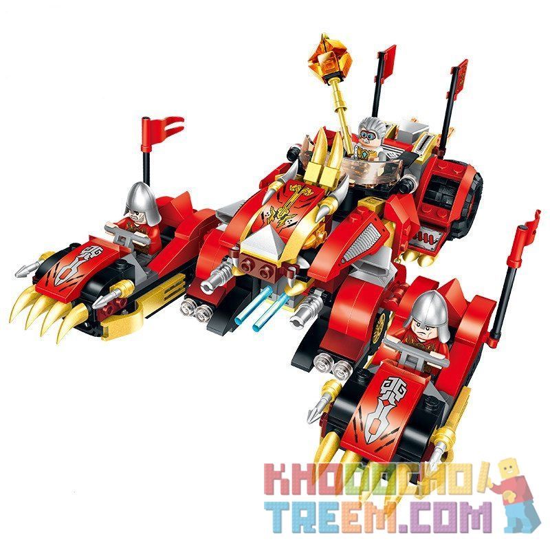 Enlighten 2214 Qman 2214 non  XE TĂNG LỬA KYLIN bộ đồ chơi xếp lắp ráp ghép mô hình Creation Of The Gods FIRE KYLIN TANK Phong Thần 478 khối