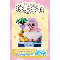 TOP TOY TC2617 Xếp hình lắp ráp ghép mô hình Cuộc sống hàng ngày của chú thỏ Pantrous 囧囧囧 Blind Box