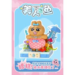 TOP TOY TC2617 Xếp hình lắp ráp ghép mô hình Cuộc sống hàng ngày của chú thỏ Pantrous 囧囧囧 Blind Box