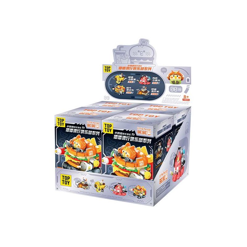 TOP TOY TC2615 Xếp hình lắp ráp ghép mô hình Câu lạc bộ trượt ván Little Parrot BEBE Dudu 4 mẫu