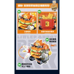 TOP TOY TC2615 Xếp hình lắp ráp ghép mô hình Câu lạc bộ trượt ván Little Parrot BEBE Dudu 4 mẫu