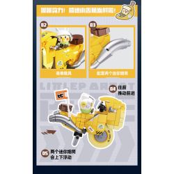 TOP TOY TC2615 Xếp hình lắp ráp ghép mô hình Câu lạc bộ trượt ván Little Parrot BEBE Dudu 4 mẫu