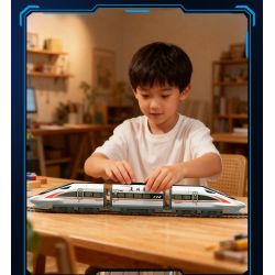 TOP TOY TC1228 Xếp hình lắp ráp ghép mô hình Vũ khí quan trọng nhất của một cường quốc: Đường sắt cao tốc Fuxing CR400