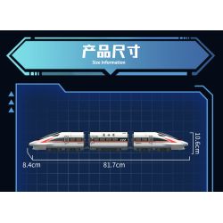 TOP TOY TC1228 Xếp hình lắp ráp ghép mô hình Vũ khí quan trọng nhất của một cường quốc: Đường sắt cao tốc Fuxing CR400