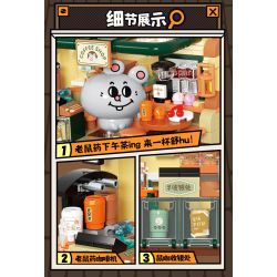 TOP TOY TC3612 Coffee House Xếp hình lắp ráp ghép mô hình Có chuyên ngành diệt chuột: cà phê thuốc diệt chuột