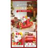JAKI JK5162 Xếp hình lắp ráp ghép mô hình Chuyến tàu Giáng sinh đầy màu sắc: Xe trượt tuyết vui vẻ của ông già Noel