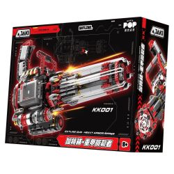 JAKI KK001 Xếp hình lắp ráp ghép mô hình Cỗ máy hoang dã: Máy xé áo giáp hạng nặng Gatling