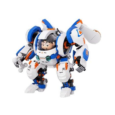 JAKI HK605 Xếp hình lắp ráp ghép mô hình Crayon Shin-chan: Bộ giáp nhỏ màu trắng dễ thương