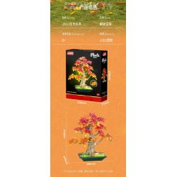 JAKI DK025 Xếp hình lắp ráp ghép mô hình chậu cây phong