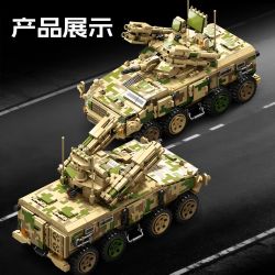 SEMBO 203272 Xếp hình lắp ráp ghép mô hình Xe tăng phòng không 625E 1:28