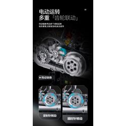 XINZHUAN XZ0014 Stormcore V2 Engine Xếp hình lắp ráp ghép mô hình Động cơ đầu dẹt của Harley