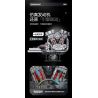 XINZHUAN XZ0014 Stormcore V2 Engine Xếp hình lắp ráp ghép mô hình Động cơ đầu dẹt của Harley