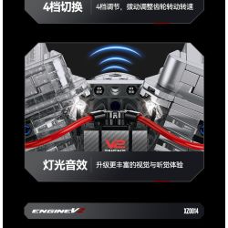 XINZHUAN XZ0014 Stormcore V2 Engine Xếp hình lắp ráp ghép mô hình Động cơ đầu dẹt của Harley