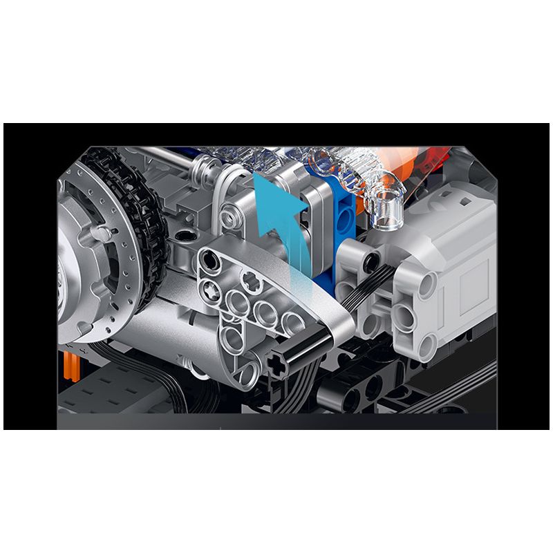 XINZHUAN XZ0014 Stormcore V2 Engine Xếp hình lắp ráp ghép mô hình Động cơ đầu dẹt của Harley