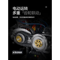 XINZHUAN XZ0015 Stormcore V2 Engine Xếp hình lắp ráp ghép mô hình Động cơ đầu chai của Harley