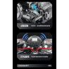 XINZHUAN XZ0015 Stormcore V2 Engine Xếp hình lắp ráp ghép mô hình Động cơ đầu chai của Harley