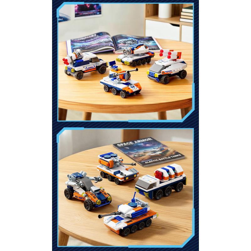 GUDI 40102 SIÊU ĐỘI THUNDER TANK 8 TỔ HỢP bộ đồ chơi xếp lắp ráp ghép mô hình Military Army Quân Sự Bộ Đội 634 khối